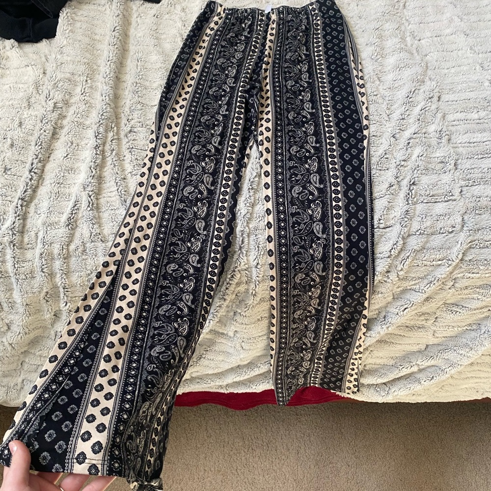 Flare pants, fitted and stretchy, never worn
